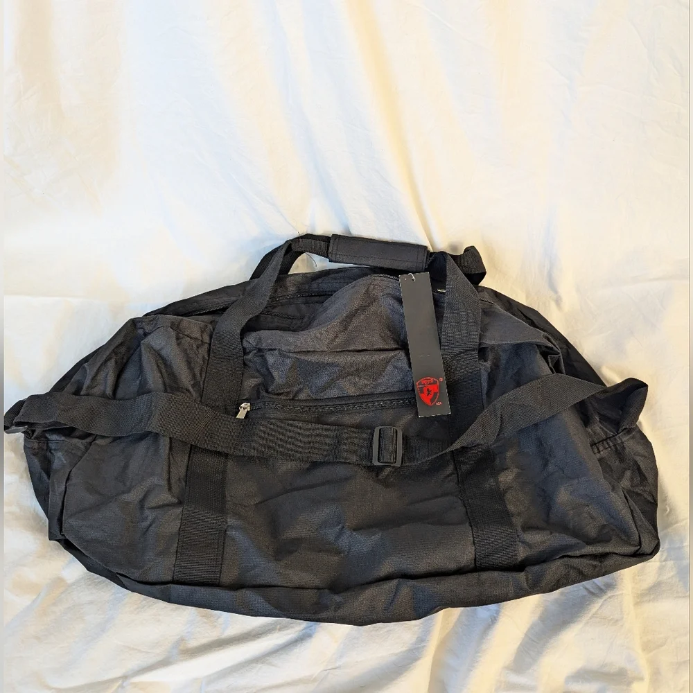 Heys Packable Travel Duffel Bag - Lightweight - Black - Medium Sized - Carry On - Picture 5 of 8